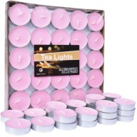 50X TEALIGHTY NEVÓNUJÚCE FAREBNÉ SVIEČKY SÚPRAVA RUŽOVÁ