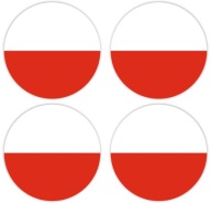 VLASTENSKÉ PRÍLEŽITOSTNÉ NÁLEPKY - POĽSKÁ VLAJKA (40mm) - 48 kusov