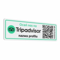 Ohodnoťte nás na Tripadvisore QR – nálepka 7x22