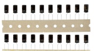 100uF 10V 100 µF 10 V LELON (20 KS) ELEKTROLYTICKÝ KONDENZÁTOR