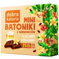 DOBRÉ KALÓRIE Tyčinky Mini káva Latte Vanilková káva bez cukru snack