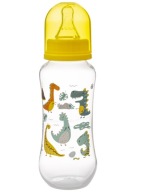 AKUKU FĽAŠA S ÚZKYMI OTVORMI 250ML 0+ DINOZUR