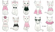 Umývateľné tetovania pre deti CATs EC622