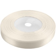 Stuhy ecru saténová stuha 12mm 32mb