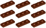 LEGO PLATE 3623 1x3 hnedá NOVINKA (5g) 9 ks.