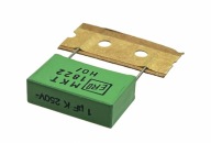 MKT kondenzátor 1uF/250V r=22mm - 2 ks