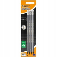 BIC Evolution Black Blister ceruzka s gumou, 4 ks