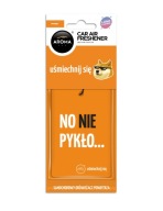 AROMA PRÍvesok do auta, BEZ PRACHOVEJ PAMÄTE ORANŽOVÝ