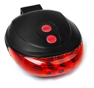 ČERVENÁ LED LASEROVÁ BICYKLOVÁ LAMPA LASER O6P14