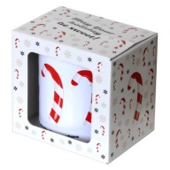Hrnček s motívom Christmas Candy Canes na čaj a kávu