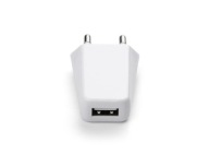 USB AC NABÍJAČKA, plochá, biela