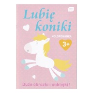 Omaľovánka A4 s nálepkami MÁM RÁD