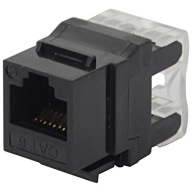 KEYSTONE RJ-45 ZÁSUVKOVÝ MODUL RJ45 CAT.6 ČIERNA