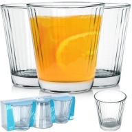 3x poháre DRINK, voda, džús, kompót, sada pohárov na nápoje