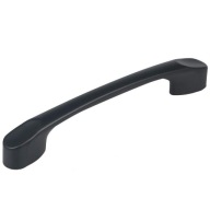 4x NÁBYTKOVÁ ÚCHYTKA 96mm MAT ČIERNA ALU