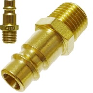 Zástrčka pneumatická rýchlospojka 1/4 GW, mosadz