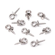 Háčiky Skrutky s krytkami Oceľ 10x4mm 10 ks