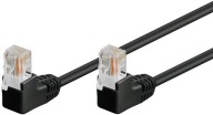Sieťový kábel LAN UTP Cat 5e, 2x lomená zástrčka, 2 m