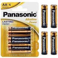 Sada alkalických AA batérií Panasonic 4 ks alkalické