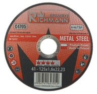 KOVOVÉ REZNÉ KOTOUČE 125 x 1,6mm RICHMANN