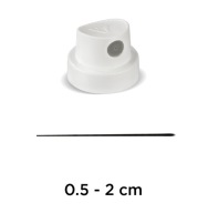 TRYSKA BIELA ​​STRIEBORNÁ 0,5-2 cm NÁSTREK NA STRIEKANIE