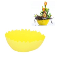VEĽKONOČNÝ PLÁŠŤ NA KVETINÁČ 18CM SVETLO ŽLTÉ