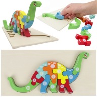DREVENÉ PUZZLE 3D PUZZLE DINOSAUR DIPLODOC