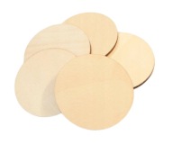 KOLEČKO kruh 2cm 20mm KOLIESKY 75 kusov vyrobených z 5mm preglejky