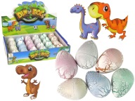 Násadové vajcia dinosaura rastúce 6 cm biele