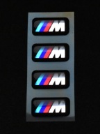 1 ks ZNAK BMW M-POWER ODZNAK LOGO NA ZLIATINÝCH DISKOCH VOLANT 17x9 CHROM.