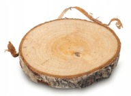 drevený podstavec Drevený kotúč na plátky 8-10 cm ozdobný svietnik vtáčiky