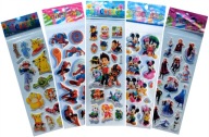 KONVEXNÉ NÁLEPKY PRE DETI AVENGERS ELSA POKEMON ZMRZNUTEJ Tlapkovej patroly