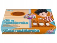Samotvrdnúca tehlovočervená sochárska hlina 500g
