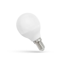 LED GUĽOVÁ žiarovka E14 230V 4W teplá biela