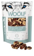 WOOLF KURA A TRESKA SUSHI 100g Woolf Treska sushi pochúťka pre psov