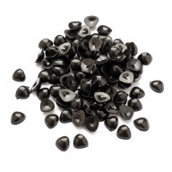 Bezpečné nosy na hračky Plastové Farba: Čierna 7x8x3mm 100ks/bal