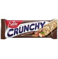 Sante Baton chrumkavé vlašsko-mandľové 40g zalievané čokoládové müsli