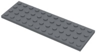 LEGO TANIER 4X12 TMAVO SIVÁ 3029