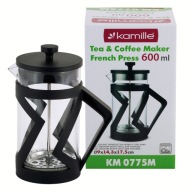 SKLENÝ KÁVOVAR 600 ml KAMILLE