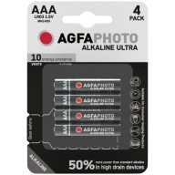 4x ALKALICKÁ BATÉRIA AGFAPHOTO ULTRA AAA LR03