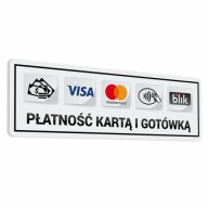 Nálepka - Platba kartou a v hotovosti - 7x22