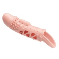 Návlek na zahusťovanie penisu so sexuálnymi vibráciami