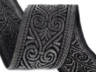 BOHO ETHNO ĽUDOVÁ Ozdobná STUHA S LUREXOM 5 CM