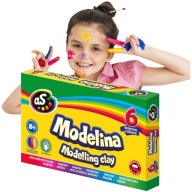 Modelovacia hmota pre deti, do školy, 6 ks INTENZÍVNE FARBY
