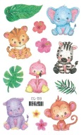 Umývateľné tetovanie pre deti GLITTER ANIMALS EG159