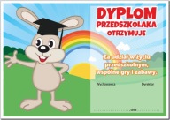 Diplom: Zajačik v predškolskom veku (model 10) A4