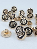 Kovový gombík ružovo-zlatý 10mm