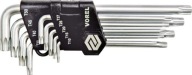 BEZPEČNOSTNÉ KĽÚČE YATO TORX 9ks. T10-T50 CR-V