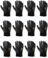 Ogrifox OX-POLIUR BB rukavice, potiahnuté polyuretánom, veľkosť 8 - M, 12 párov