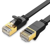 Internetový kábel Ethernet RJ45 Cat 7 STP LAN 10 Gbps, 3 m, čierny